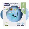 Chicco Piatto Pappa Calda per Bebè e Bambini, Piatto Termico per Pappa con Serbatoio Acqua Calda, Piattino Pappa Svezzamento con Base Antiscivolo e Design Ergonomico - 6+ Mesi, Azzurro