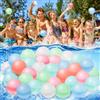 KKSTOTO Gavettoni Riutilizzabili, 12 Pezzi Palloncini Acqua Autosigillanti in Silicone, Palloncini d'acqua Riempimento Rapido Bombe d'acqua per Giochi d'acqua & Feste Estive All'aperto