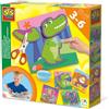SES Creative 14042 - Imparo a tagliare e incollare, forbici sicure, set completo per bambini piccoli