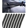 Flaconi 8PCS Gomma Tergicristallo Auto,Gommino Tergicristallo,Universal Scheibenwischergummi,Ricambio Gomma per Tergicristalli,Scheibenwischergummi Ersatz,Aadatti a tutti i Modelli di Auto Più Comuni