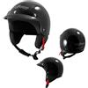 A-PRO SRL Casco Demi Jet Scooter Moto Omologato ECE 22-06 Frontino Sonicmoto Nero M