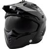 A-PRO SRL Casco Moto Jet Cafe Racer Omologato ECE 22-06 Visiera Parasole scooter Nero XS