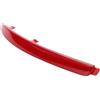 VekAuto Riflettore paraurti compatibile per Skoda Octavia II 2 1Z 2009, Resistente ABS Plastica Rosso Posteriore Sinistro Riflettore paraurti Lato Marcatura
