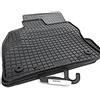 PETEX 61510 kh parti tappetini in gomma, tappetini in gomma di qualità originale, set di 4, nero
