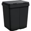 vidaXL Cestino Duo antracite 2x25 L