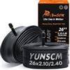 YunSCM 2PCS 52/62-559 26 pollice Camera d'aria 26x2.10/2.25/2.35/2.40 AV32mm Valve Compatibile Ispessimento 26 pollice bike Camere d'aria 26x2.125 26x2.25 26x2.3 26x2.35 26x2.40