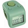 PithCogent Anello contatore per Dito, contagiri per Il Nuoto - Contatori clicker Portatili con Schermo Luminoso e 6 registrazioni Dati, Verde