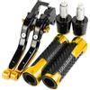 Generic Freni a Tamburo per Moto, Leve Freno e Frizione Regolabili in Alluminio, manopole per Manubrio per Kawasaki ZX9R 1998 1999, Leve con Serbatoio robuste