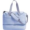 STSFXIF Borsa da Viaggio Donna Borsone Fitness Organizzatore Spazioso Porta Scarpe Fondo Ventilato Poliestere Impermeabile Adatta per Viaggio Breve Palestra, Blu