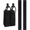 Peminkoo Fondina per caricatore per pistola a doppia tasca da 9 mm .40 .45 pistola tasche per caricatori Airsoft cintura Molle gilet tattico 2.0 Equipment