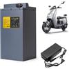 JHKJ Batteria per Scooter 48V 20Ah, Batteria per Moto 60V 35Ah