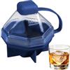 Generisch Portaghiaccio da congelatore Stampo Congelatore A Sfaccettato Pressato | Stampo per cubetti da whiskey Per Bevande Caffè Cocktail Whisky Campeggio Cucina Dormitorio Appartamento