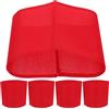Luxshiny Fasce da Braccio Rosse per Capitano Calcio 10 Pezzi in Cotone Facili da Usare per attività Sportive di Squadra e Outdoor