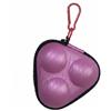 Qianly Custodia Pong Portapalline Borsa Astuccio Conchiglia in Pu Rigido Anti Schiacciamento con Gancio per Zaino Adatta a Partita Amatoriale Scuola Attività All'aperto