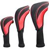 GMBYLBY 3X Copri Mazza da Golf Prodotto per Fan del Golf Copri Mazza Driver per Protezione Collo Lungo Anti-attrito per Testa Coperture per legni e ibridi Copri Testa Copri Testa Driver Set in Legno