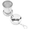 ZythrXLate Bicchiere Acciaio Inox Pieghevole Tazza pieghevole in acciaio inossidabile | Tazze pieghevoli telescopiche retrattili for tazza for bere acqua portatile