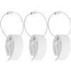 HEMOTON 3 Pezzi Clip Portatile per Disco in PE Bianco con Stabilità di Migliorata e Design Compatto per attività Sportive All'aperto