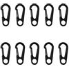 Zhcwldmi Set di mini moschettoni da 3,3 cm, piccolo portachiavi, gancio a scatto a molla, per campeggio, viaggi, escursionismo, zaino