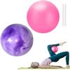 Cycayit Mini palla da pilates da 20,3 cm, per allenamento ed equilibrio, morbida palla da yoga per addominali e spalle, in PVC ecologico portatile e resistente, con cannuccia, set di 3 colori, ideale per la