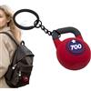Generic Kettlebell, portachiavi Kettlebell per esercizio, ciondolo creativo in PVC per zaino, ciondolo a ciondolo, portachiavi di simulazione per uomini e donne