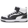 PUMA Sneakers Rebound V6 Mid da bambini, Scarpe, Bianco, 30