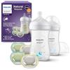 Philips Avent Natural Response set regalo per bambini: 2 biberon Natural Response da 260 ml con tettarella flusso 3 (1m+), 4 ciucci ultra air (modello SCD837/13)