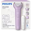 Philips Epilatore Serie 9000 - Epilatore elettrico Wet & Dry senza fili, per corpo, viso e zona bikini, con ProGuide, 9 accessori, autonomia di 60 minuti, modello BRE729/00