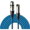 Stagg - Presa Microfono di Alta Qualita XLRf to XLRm, 6m, Blu