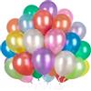 Ousuga Palloncini Arcobaleno 10 Colori 50 Pezzi 12 Pollici con 2 Rotoli di Nastri, per Compleanno Natale Capodanno Laurea Battesimo Matrimonio Feste