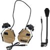 WarmHeartting Cuffie tattiche militari con adattatore veloce per casco e microfono per comunicazione accessori