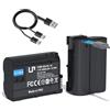 LP EN-EL15C - Confezione da 2 batterie USB-C da 2600 mAh, ricarica rapida per batterie Nikon EN EL15C, compatibile con Zf Z8 Z7 Z7II Z6 Z6II Z5 D7000 D7100 D7200 D7500 D500 D600 D610 D750 D750 D770 80