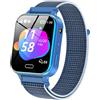 PTHTECHUS Smartwatch Fiabe Audiolibri, Smart Watch Telefono Ragazza e Ragazzi, Giochi di Puzzle Lettore Musicale Torcia SOS Contapassi Sveglia, Regalo di Compleanno per Bambini (Classico)