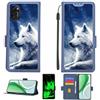 Kinetijy Custodia Comaptibile per Ulefone Note 12 Case Custodia Cover Supporto Premium in PU[con Pellicola Protettiva HD con durezza 9H] [Blocco RFID][Effetto Luminoso Scuro] LPT-Lang
