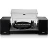 Lenco LS-300 - Giradischi, Bluetooth,Lettore Vinile - Con altoparlanti esterni 2 x 10 W RMS - Trasmissione a cinghia - Arresto automatico - Custodia in MDF - Nero