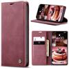 Sojlecyu Cover per iPhone 13 Pro Max Custodia, a Libro Portafoglio in Premium Pelle PU Porta Carte Flip Case Supporto Protezione Case Cover per iPhone 13 Pro Max, Vino Rosso