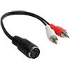 Good Connections - Adattatore audio, presa DIN a 5 poli/2 connettori RCA