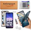 AmComponent - display di ricambio per ASUS ZENFONE MAX M2 ZB632KL ZB633KL X01AD schermo LCD + frame | Componente di ricambio con luminosità intensa e risposta al tocco reattiva