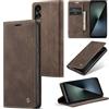 Phernykas Cover per Sony Xperia 1 VII Libro Pelle Portafoglio, [Porta Carte] [Magnetica] Premium PU Flip Wallet Custodia Cellulare Protection per Sony Xperia 1 VII Leather Case, Caffè