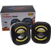 Linq RG-CASSE SPEAKER usb jack 3,5 3W notebook pc linq AN-S631 BIANCO GIALLO BLU ROSSO