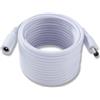 KUOQIY 5m 5.5x2.1 mm 24V 12V Cavi di Prolunga per Alimentazione DC, DC Cavo Estensione Maschio a Femmina 22AWG, per Telecamera Sicurezza CCTV, DVR, Bianco