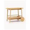 Westwing Collection Carrello bar in legno Libby - Beige