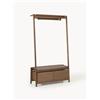 Westwing Collection Appendiabiti in legno Libby - Marrone