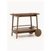 Westwing Collection Carrello bar in legno Libby - Marrone
