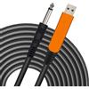 XIMIZU CAVO USB INTERFACCIA CHITARRA 6,35 MM 1/4 PLACCATO ORO TS MONO PLUG CAVO AUDIO