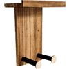 Gancio Porta Chitarra da Muro Con Mensola Portaoggetti Supporto Chitarra da