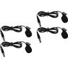 4 microfoni a clip con connettore mini XLR a 3 pin - Microfono a clip per