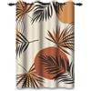 ggaimwf 107x160cm Foglia Tenda con occhielli Foglie colorate Cerchio Modello termico Occhiello Oscurante Tende per finestre per Soggiorno Camera da letto Ufficio domestico,1 pannello singolo