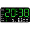 Generico Orologio Da Parete Digitale | Multifunzionale Grande LED Arredo Casa Con Data - Sveglia Digitale | Per Camera Da Ufficio Dormitorio Camper Garage Scuola Casa Anziani