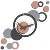Giallobus - Orologio da Parete Adesivo Modulare Geotime - Bubbles - Legno Mdf - Geotime - 10B_Ground - Orologio da parete moderno - Numeri adesivi 3d - Costruzione modulare