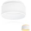 KYOTECH KYOTCH Faretto LED da soffitto con luce indiretta incl. Lampadina 5 W intercambiabile modulo LED plafoniera faretti bianco caldo 3000 K faretti LED interni 400 lm bianco, design da incasso LED